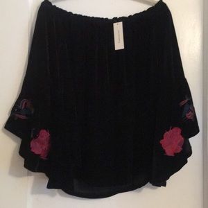 New Francesca’s Velvet Top